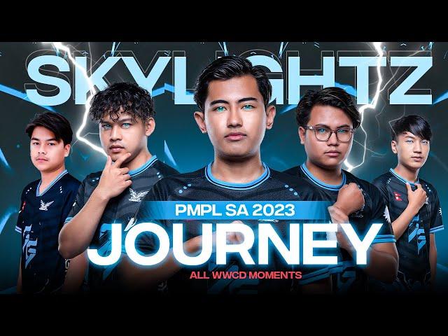 PMPL SOUTH ASIA 2023 JOURNEY | WWCD MOMENTS | SKYLIGHTZ GAMING VIDEO