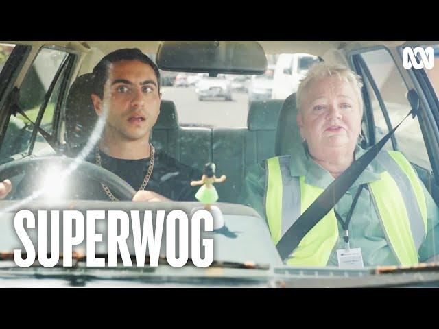 Superwog takes his P plate driving test | Superwog