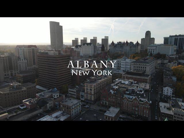 Albany, New York - [4K] Drone Tour