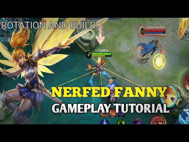 NERFED FANNY GAMEPLAY TUTORIAL #7 | BEST BUILD AND JUNGLE ROTATION FOR FANNY 2022 - mlbb