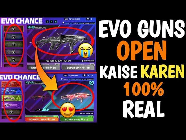 EVOLUTION MEIN EVO GUN KAISE OPEN KAREN | EVALUATION EVENT KA TALA KAISE OPEN KAREN UNLOCK EVO GUN