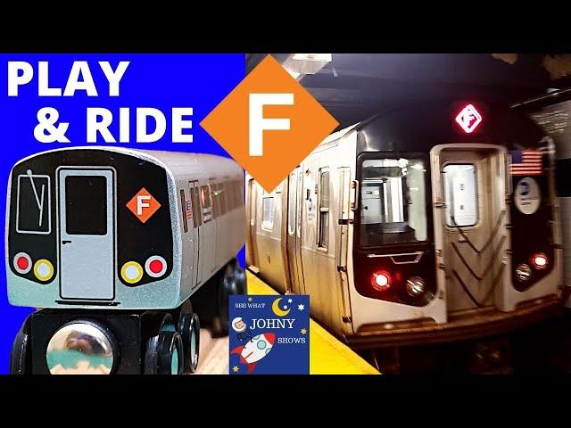 Johny Unboxes MTA Munipals F Express Wooden Train Toy