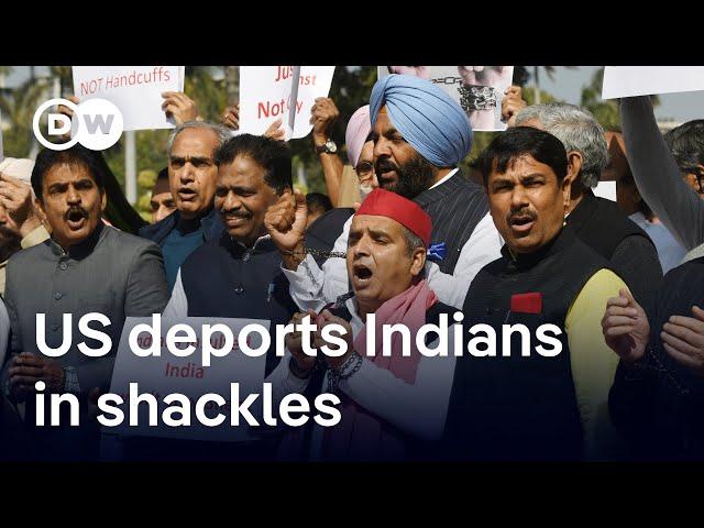 India reacts to controversial US deportation methods | DW News