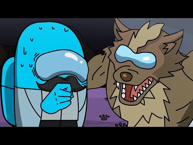 Among Us, but Impostor's a WEREWOLF! (Cartoon Animation)