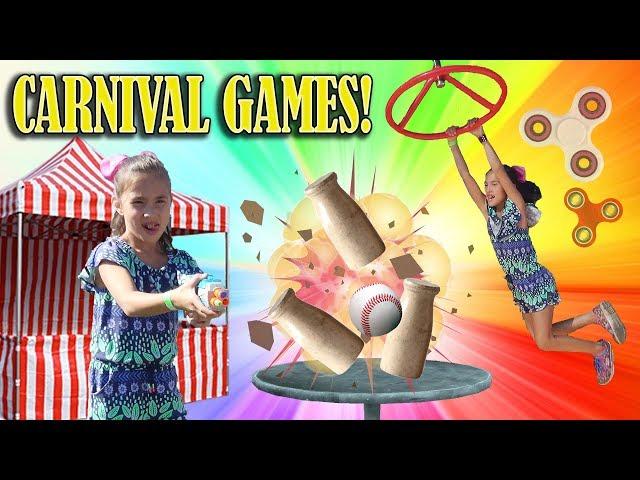 I WON A FIDGET SPINNER!!! World's Hardest Carnival Game!