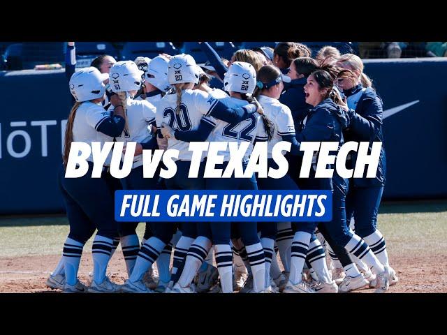 BYU vs TEXAS TECH | FULL GAME HIGHLIGHTS | SOFTBALL