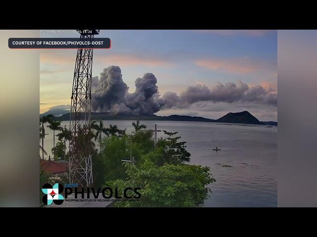 Minor phreatomagmatic eruption from Taal Volcano on December 3