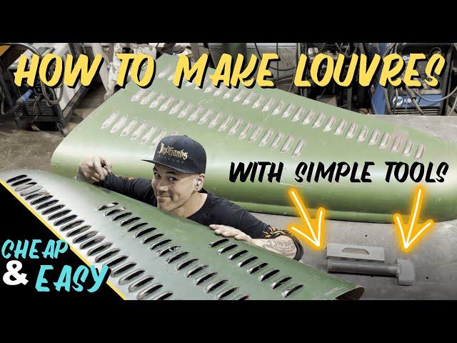 How To Make HOT ROD Louvres With Simple Tools! EASY!