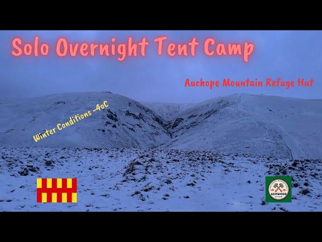 Solo Wild Camping Snowy Northumberland Mountains #wildcamping