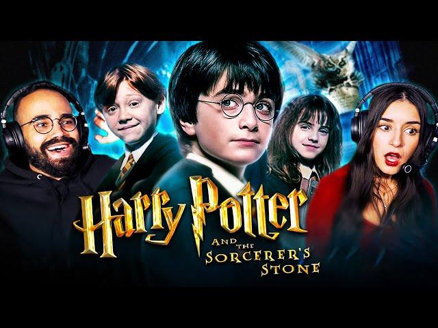 Our first time watching Harry Potter and the Sorcerer's Stone 2001 blind movie reaction!