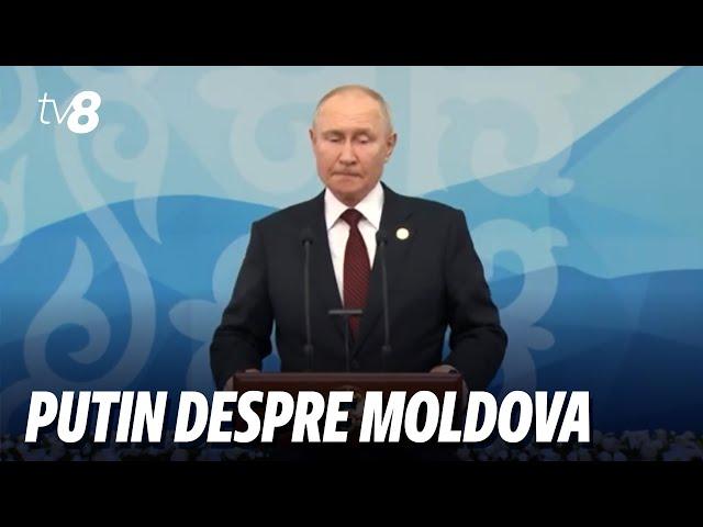 Putin despre Moldova. Vladimir Putin a vorbit la Summitul CSI despre Republica Moldova