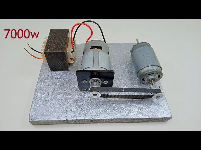 21000RPM DC Motor Make 230V AC Alternator Current 7000W Free Energy Generator use transformer