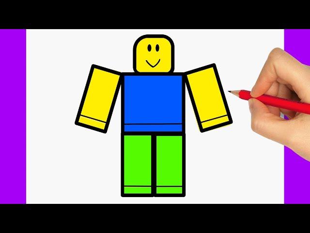 How to Draw a Roblox Noob