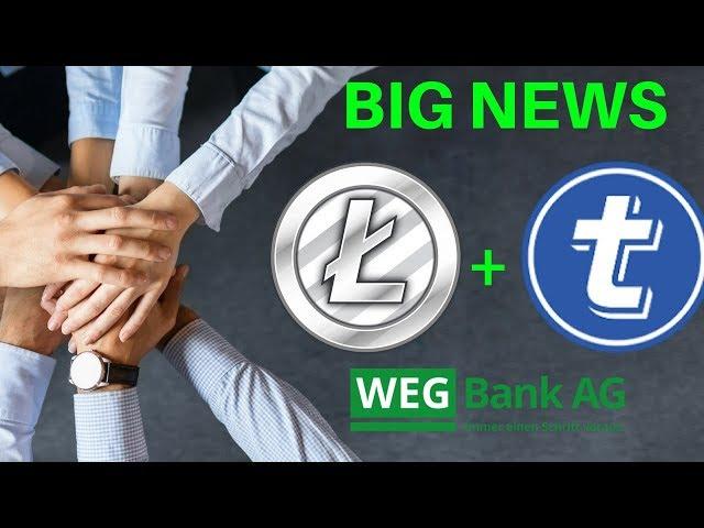 BIG NEWS: Litecoin + TokenPay Partnership and 9.9% stake in WEG Bank - Today's Crypto News