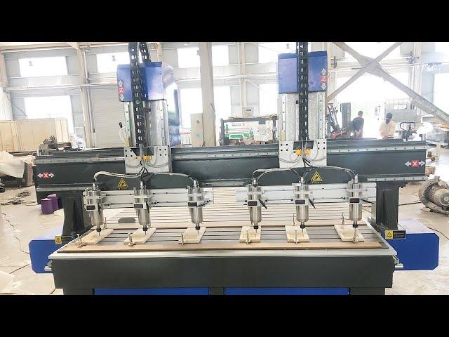 6 Heads CNC Wood Relief Engraving Machine 2000*2500mm