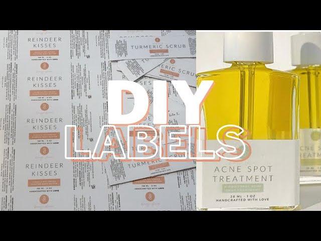 DIY HIGH QUALITY Product Labels ! - Oil and Water Proof Labels VERY EASY