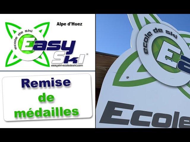 EASYSKI Ecole de ski internationale Alpe d'Huez - Remise des médaille de tous les cours