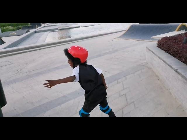 #vegangsta #vegan  #skate vegangsta and son at the Skate park at Corniche, Qatar