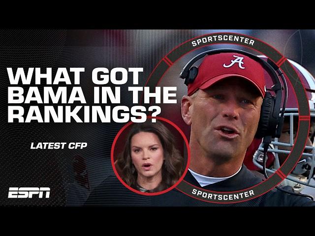 Heather Dinich: 'EVERYONE COULD BE MAD!' ️ CFP rankings REACTIONS w/ Alabama IN  | SportsCenter