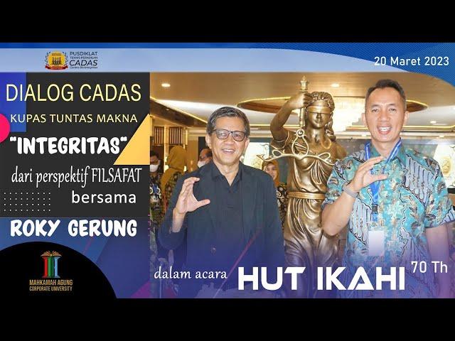 Roky Gerung dalam HUT IKAHI 70th | Mahkamah Agung RI