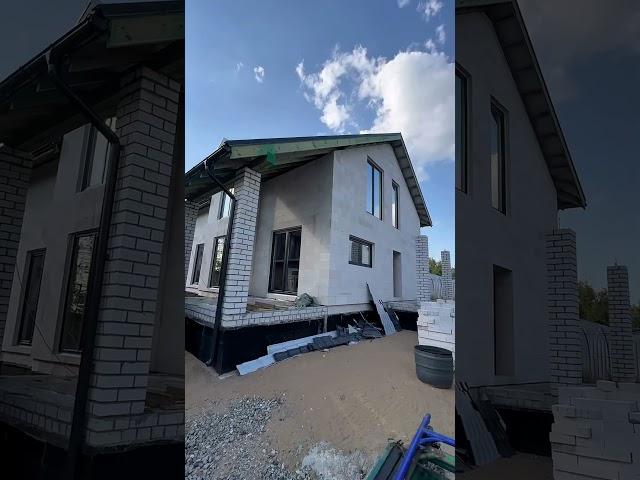 Двухэтажный дом 185 м2. Дом с 4 спальнями . #строительстводомов #домизгазобетона