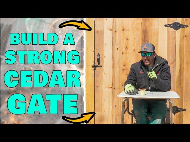 How To Build A Simple & Sturdy Cedar Fence Gate (Using Steel Fence Posts!)