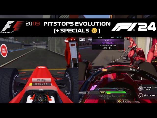 Evolution of Pitstops - Codemasters' F1 Games (2009 - 2024)