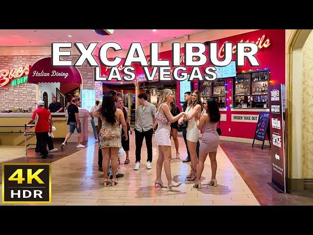 [4K HDR] Excalibur Las Vegas Walking Tour | June 2024 | Las Vegas, Nevada
