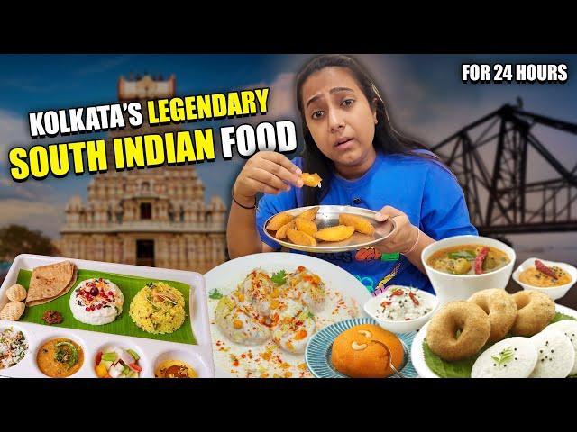 I ate SOUTH INDIAN Food for 24 Hours in Kolkata | Tomato Rice, Dahi Idli, Madrasi Puri Sabji & more