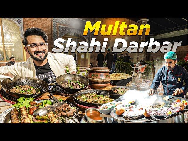 Extreme Desi Food LEVEL 9999 in Multan  Shahi Platter, Mutton Karahi, Beef Pulao Street Food Multan