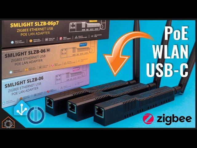 Zigbee über Ethernet mit PoE Adapter (SLZB-06)
