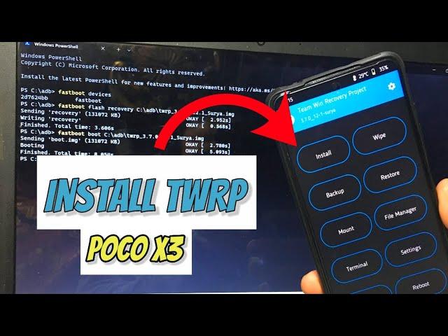 How to Install TWRP Custom Recovery in POCO X3