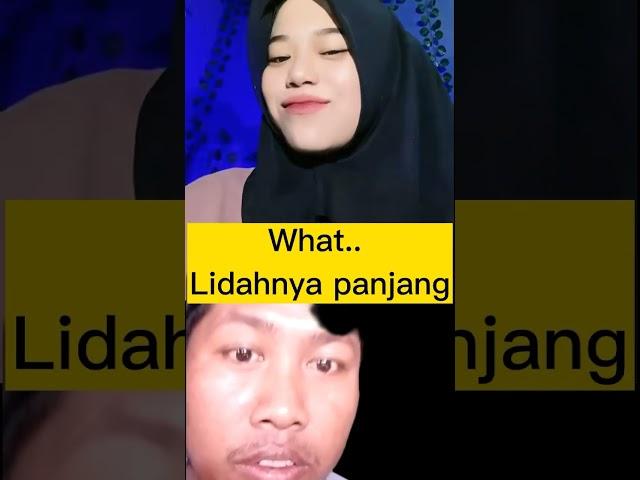 Cewek hijab lidahnya panjang#viral#meme#cantik#hijab#funny#shorts