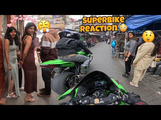 Superbike Reaction In Mcleodgang Market Ladki Toh Dekhte Reh Gyi 