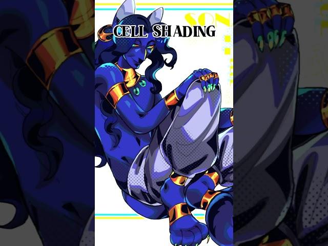 CELL SHADING VS PAINTING #artwork #digitalart