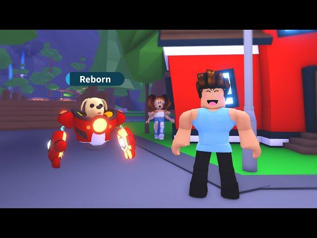 Sister was Ashamed of her Noob Brother, Until he got a Neon Mecha Pup! (Roblox Adopt Me)