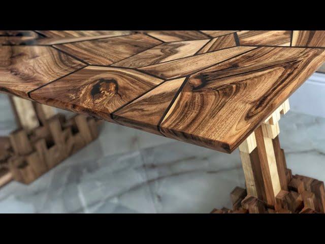 Crafting a Stunning Walnut Epoxy Table from Scraps