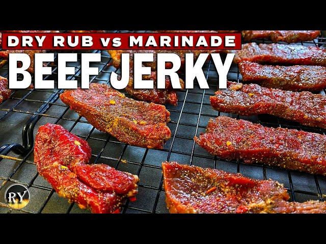 Beef Jerky Made In The Oven - Dry Rub vs Marinade