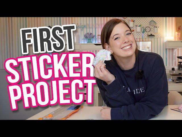  Your First Sticker Project! | Free Cricut Beginners Class #5 ️