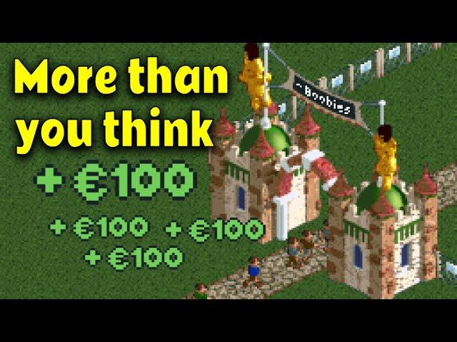 How much can you charge for the Park Entrance in RollerCoaster Tycoon 2?