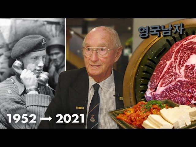 Korean-War Veteran tries Korean BBQ for the first time in 70 years.