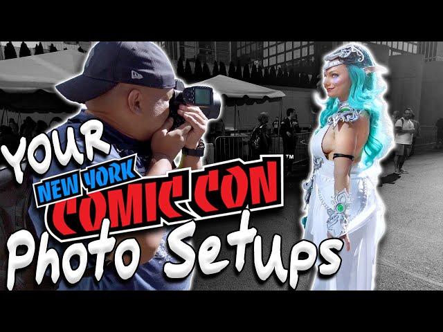 Photographer Set Ups at New York Comic Con