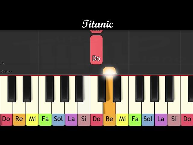 Apprendre la chanson du film "Titanic" au piano (très facile pour enfant ou débutant)