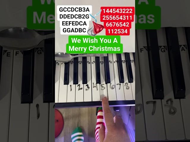 We Wish You A Merry Christmas Piano Tutorial   Easy Lesson #piano #pianotutorial #christmas