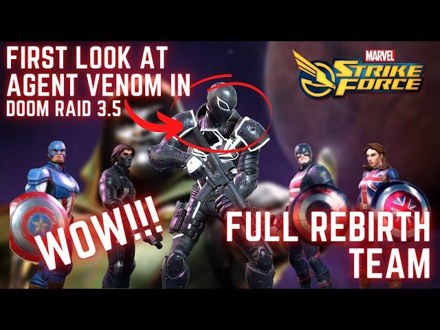 First Look at AGENT VENOM and FULL REBIRTH in Doom Raid 3.5 Marvel Strike Force MSF