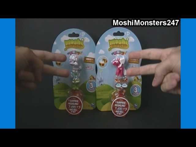 Opening 2 More Moshi Monsters Moshlings US Figure 3-Packs