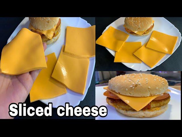 Homemade Sliced Cheese Recipe | মাত্র ৩টি উপকরণে তৈরি স্লাইস চিজ রেসিপি/Instant Sliced Cheese Recipe