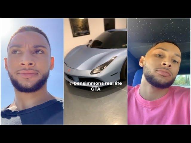 Ben Simmons Shows Off Car Collection That Looks Like GTA V