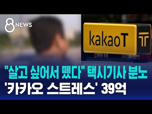 "살고 싶어서 뗐다" 택시기사 분노…'카카오 스트레스' 39억 / SBS 8뉴스