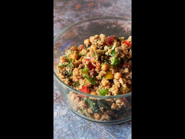 Refreshing Minty Quinoa Salad | Gluten-Free, Vegan Recipe #shorts #youtubeshorts